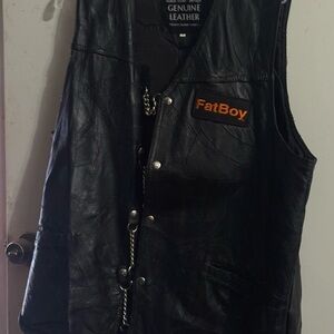 Harley-Davidson Black Vest with Orange Logo